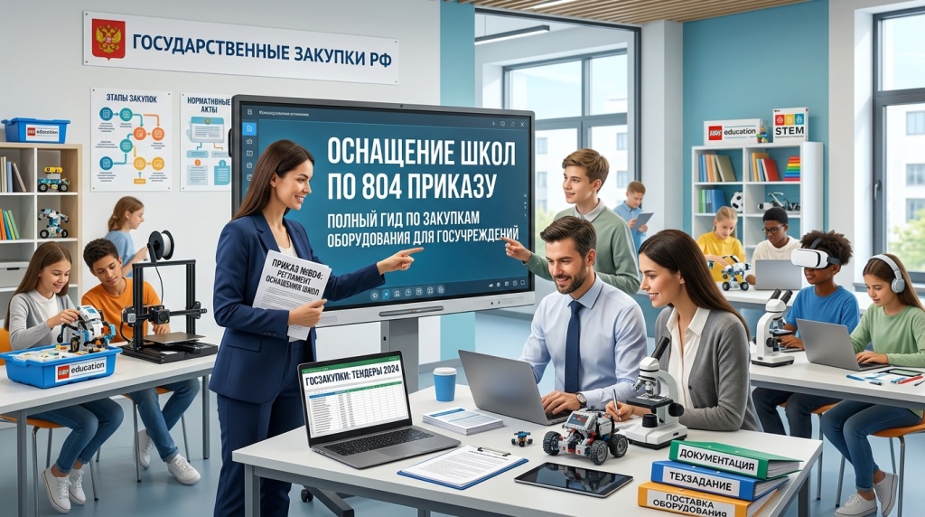 оснащение школ и ДОУ